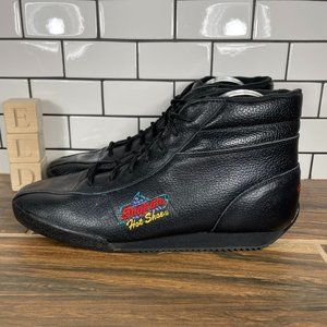 Snap-On Hot Shoe Women's Size 10 Shoes Black Leather Auto Racing Driving Sneaker